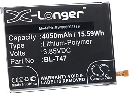 vhbw Akku kompatibel mit LG Velvet 5G, 4G Handy Smartphone Telefon (4050 mAh, 3,85 V, Li-Polymer)