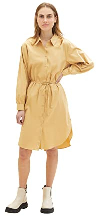 Tom Tailor Denim Ladies Dress 1035446, 31041 - Brown Rice, Small