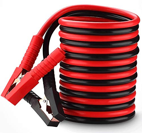 BAtlam Câbles de démarrage de Batterie de Voiture, 3,5 m de câbles de démarrage Lourds Professionnels 1000 A Kit de sécurité, 6 V 24 V pour Batterie de Camion, camionnette, Voiture, Diesel