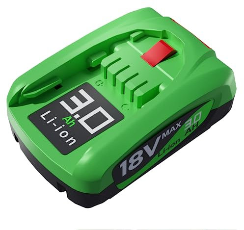 3.0Ah Ersatzakku für Bosch 18V Akku Kompatibel mit Bosch 18Volt Werkzeugen Haus und Garden 18V System【Nicht für Mäher Roboter Indego Serie】