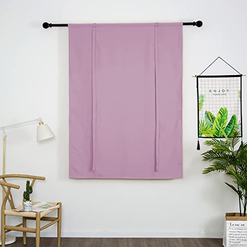 SIMPVALE Tende Romane Oscuranti Corte con Legacci Isolamento Termico Tenda Oscurante, con Tasca per Asta Tenda per Camera da Letto Soggiorno Cucina (Lilla, 100 x 120 cm)