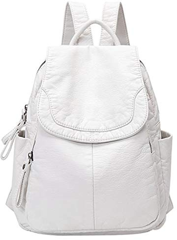 Liseng Mode Mini Rucksack für Damen aus PU Leder - Niedlich lassige Reisetasche