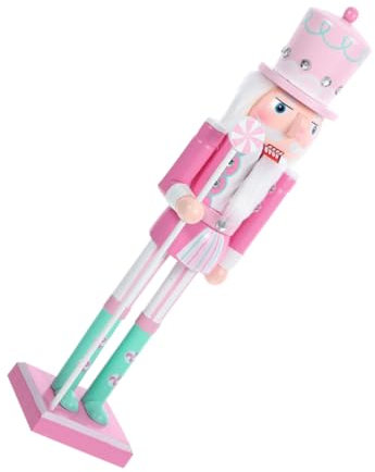 ABOOFAN Wooden Nutcracker Ornaments Christmas Decorations Scandi Style Small Figurines for Desktop Tabletop Xmas Tree Decor