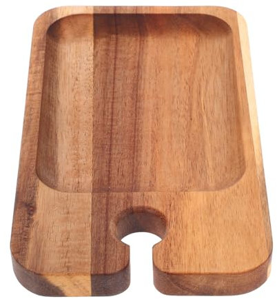 PRETYZOOM bandeja plato de bistec de madera tabla de embutidos de viaje bocadillo de madera platos de aperitivo plato de galletas tabla de galletas plato de coctel plato de queso Khaki