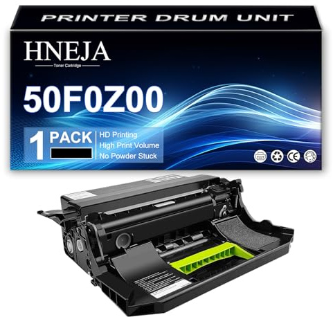HNEJA unità Tamburo 50F0Z00 per Lexmark MS410dn MS510dn MS610de MX310dn MX410de MX611dte MS310d MS310dn MS312dn MX510de MX511de MX610de Stampante | Alta capacità | 60000 Pagine,Black-1 Pack