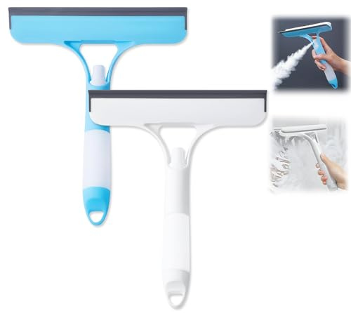 3 in 1 Window Cleaning Squeegee with Spra, 3 in 1 Spray Squeegee,3 in 1 Window Cleaning Scraper for Windows, Walls,Car Windshields, Bathrooms, Kitchens, All-Purpose Window Cleaner Tool