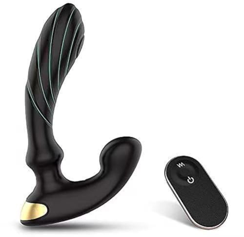 Wuhuarou Vibradores Estimuladores De Próstata para Hombres con 9 Modos De Carrera Y Vibración, Vibrador Anal Flexible Y Tapón Anal Movible, Vibrador De Juguete Sexual para Hombres, Mujeres O Parejas