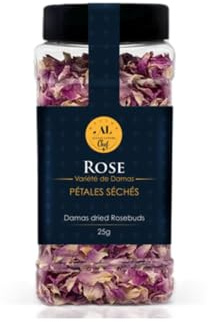 Pétales de Rose des Montagnes de Zagros Variété de Damas ALEXIS LEPERS Chef 25g/Pot - Livraison Gratuite France (1 pot)