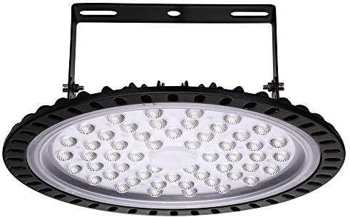 Viugreum 200W Proiettore Faretto LED Lampadario UFO Lampada Interni Industriale LED Luce Bianca 6000K, Impermeabile IP65 Fari Potente Risparmio Energetico Faretto per Soggiorno Officine e Case
