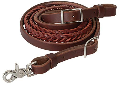 Weaver Leather Unisex-Erwachsene Geflochtener Seilzug, 5-lagig, 1,9 cm x 2,4 m Zügel, Natur, 3/4 x 8'