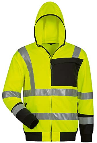 Feldtmann Warnschutz-Sweatjacke (XXL, fluoreszierend gelb)
