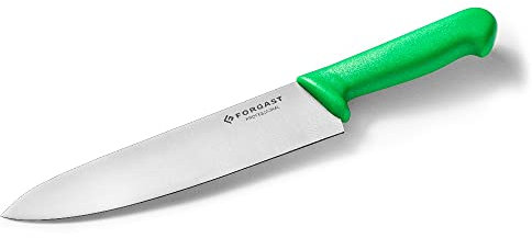 Forgast, Coltello da Cucina Professionale, Coltello per Verdure Spelucchino, Lunghezza 22 cm, Coltello da Tavola, Coltello da Chef, Lavabile in Lavastoviglie, Verde