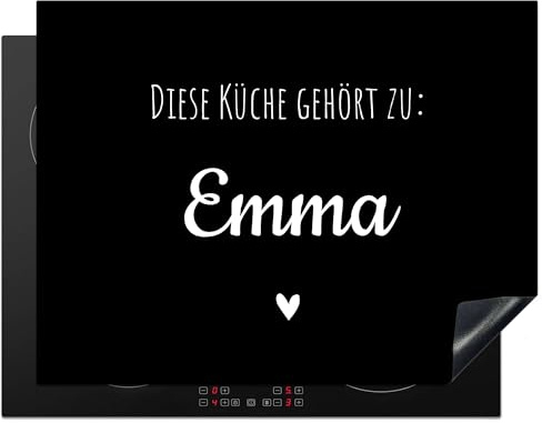 KitchenYeah© Herdabdeckplatte Personalisiert Einteilig Ceranfeld
