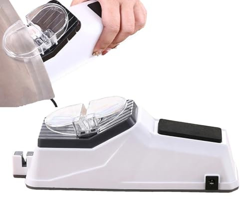 tedious Afilador cuchillos eléctrico,Afiladores cuchillos cocina4en1,Afilador herramientas pequeño para afilar cuchillos, Afiladores eléctricos USB, utensilios cocina para afilar y pulir rápidamente