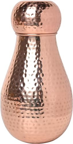 ANCIENTIMPEX“ Wasserkaraffe für den Nachttisch aus reinem Kupfer für Ayurveda-Gesundheitsvorteile, Fassungsvermögen: 1,6 Liter (54,10 US-Flüssigunzen)