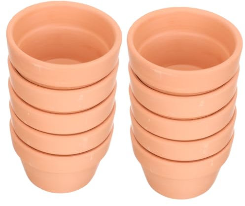 INOOMP 10stücke Terrakotta Blumentöpfe Dekorative Pflanzgefäße Für Sukkulenten Hoher Qualitätsstandard Wiederverwendbar Für Innen Und Außendekoration