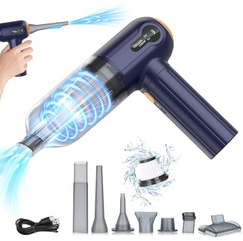 Handheld Vacuum Cleaner, 15000PA Powerful Suction Cordless Rechargeable Mini Vacuum with LED Display, Multifunctional for Car, Home, Office
