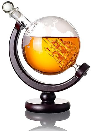 SDFGBNJK Kreative Dekoration Handwerk für Whiskey Awakener Flasche,Roter Wein Container Hohe BOR Silizium Globe Soaking Flasche Glas mit Gravur Für den Besten Papa der Welt,A