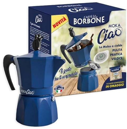 Borbone Caffè Moka Ciao Moka a Cialde con 15 Cialde Compostabili in Omaggio 108g - Novità 2025