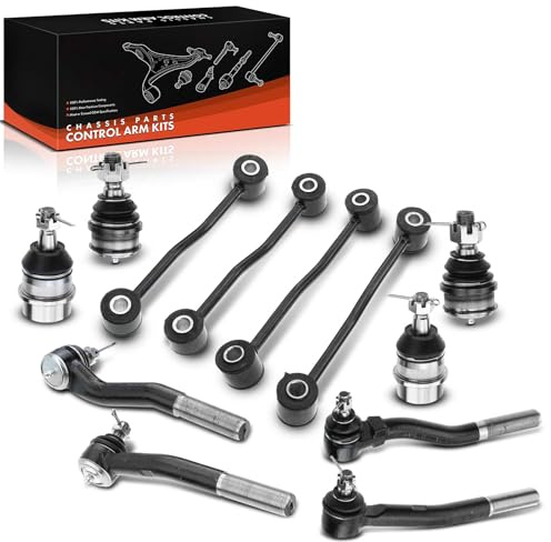 Frankberg Juego de 12 brazos de control del eje delantero 83500202 | Compatible con: Grand Cherokee II WG WJ