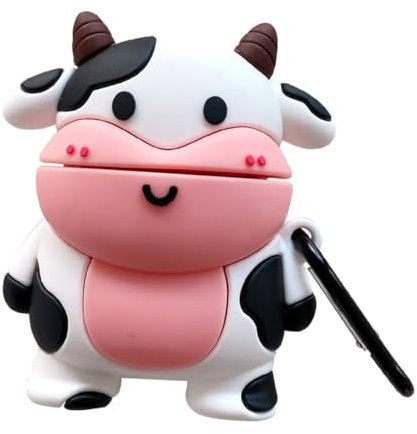 CAXUSD 1Pezzi Custodia Protettiva Silicone Cover Leggera per Cuffie Wireless Design Animale Protezione Polvere e Urti