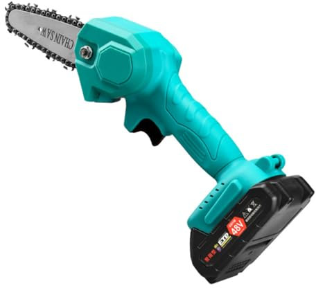 ifundom Motosega Elettrica Mini Ricaricabile Per Disboscamento e Falegnameria Leggera e Potente Motore in