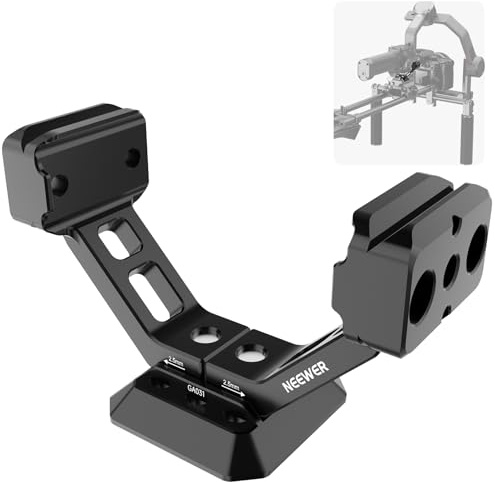 NEEWER Gimbal Mount for RS5/RS4/RS4 Pro/RS3/RS Pro, Arca Type Quick Release Shoulder Rig NATO Rail Camera Stabilizer Adapter Compatible with DJI SmallRig V Mount Battery Accessories, GA031