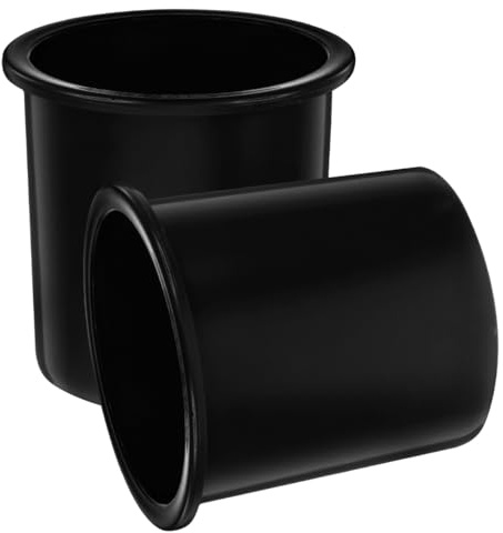 UKCOCO Porte-Gobelet Encastré en Plastique Noir Lot de 2 Diamètre Extérieur 108 MM Intérieur 90 MM Hauteur 105 MM Compatible Camping-Car Bateau et Voiture Support Boissons
