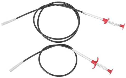 GETAJGHSD Pinzas de Garra Flexibles de Acero Inoxidable para Dragado de Alcantarillado, 2 Piezas (160 Cm 90 Cm), Herramienta de Recogida para Limpieza de Desagües, Inodoros, Lavabos