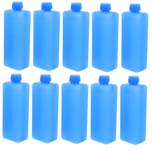 STOBAZA 10pcs Reusable Ice Packs for Air Cooler Quick Cooling and Portable Convenience, Blue Pe Material Cooler Blocks, Compact Design Providing Wherever You Summer