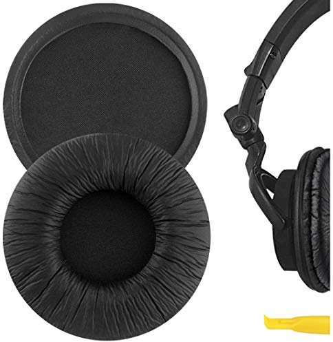 Geekria Leatherette Replacement Ear Pads for Sony MDR-V55, V500DJ Headphones Ear Cushions, Repair Parts (Black)