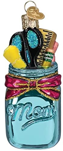 Old World Christmas Homeschooling Mom Glass Blown Ornament for Christmas Tree