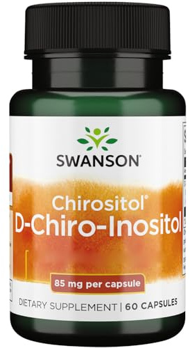 Swanson, D-Chiro-Inositol, 85mg, 60 Capsules, Sans Soja, Sans Gluten, Sans OGM