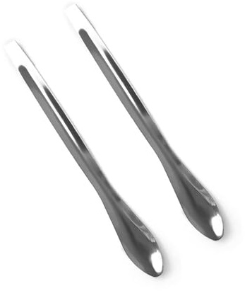 Cucharas de laboratorio de acero inoxidable micro 10/12,5 / 14 cm, cuchara de reactivo para muestreo, 2 cucharas de laboratorio