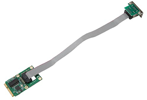 Scheda Controller di Rete Mini PCIe, 10 100 1000 Mbps, Scheda NIC LAN RJ45 Stabile Ad Adattamento Automatico, Scheda Ethernet PCI Express con Full Half Duplex, per Computer Desktop