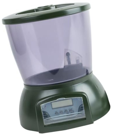 Housoutil Automatischer Fischfutterautomat Mit Zeitsteuerung Rationszuführung Für Aquarien LCD-Display Aquarium-zubehör Für Fischteich