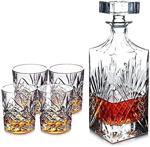 Decanter Decanter for whisky Decanter for vino Decanter for whisky, set di 4 bicchieri e set di brocche di claret regalo