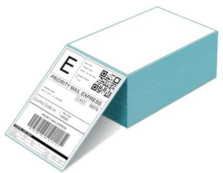 ORGSTA Etiqueta térmica de envío directo de 4 x 6 (paquete de 500 etiquetas por abanico) – grado comercial