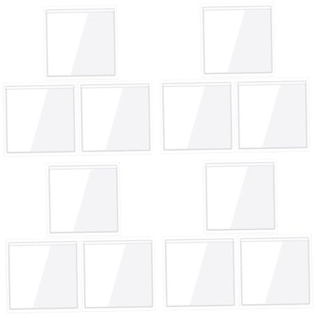 CANIGHT 20stücke Transparente Selbstklebende Kartenhalter Etikettenhüllen Für Visitenkarten Und Indexkarten Stabile Und Langlebige Aufbewahrungslösungen Für Etiketten Und Karten