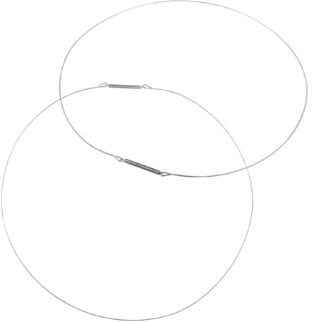 Zerodeko Colliers de Serrage en Acier Inoxydable pour Joint de Porte de Lave-linge Frontal, 2 Pièces, Diamètre 34cm, Faciles à Installer, Empêchent Fuites D'eau, Couleur Argenté