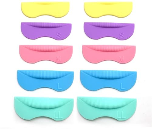 VINTORKY 5 Paar Wimpernlifting Pads aus Silikon für Komfortable Anwendung Passend für Augenformen Leicht und Wiederverwendbar für Salongebrauch