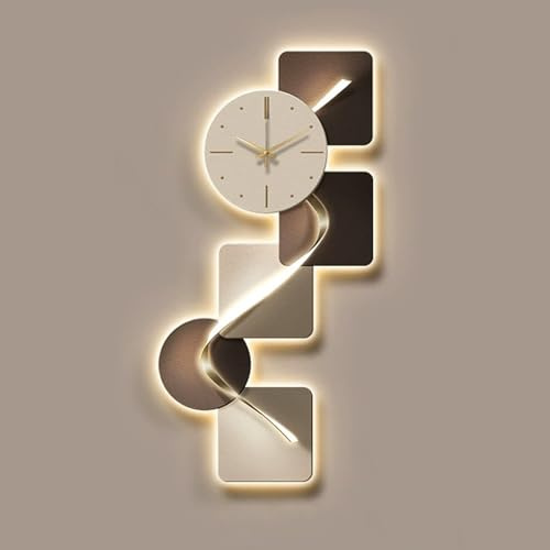 LED Wall Sculpture Art - Modern 3D Wall-Mounted Decor for Living Room & Bedroom - Illuminated Design Wall Hanging Picture