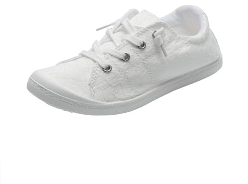 Sneakers Femme Plates Ete Confortable Baskets et Chaussures de Sport Femme Toile Respirant Chaussure Running Marche Sneaker Été Basket Legere Chaussures Confort Chic Chaussure Orthopédique Respirant