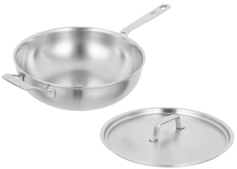 KUHN RIKON Culinary Fiveply Wok 24 cm - Edelstahlwok unbeschichtet