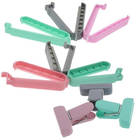 IMIKEYA 36pcs Snack Sealing Clips Food Bag Clips Plastic Sealer Clamp for Home Snack Storage Mini Sealing for Fresh Food Storage