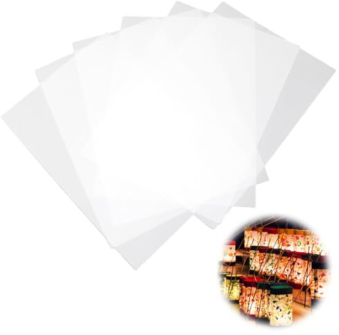 25 Stück laternenzuschnitte transparentpapier (51x22cm) - Laternen Rohlinge Rund, Laternenpapier Transparent - Ideal für Laternen Basteln, Architektenpapier, Pauspapier, DIY Laternen Rohlinge Rund