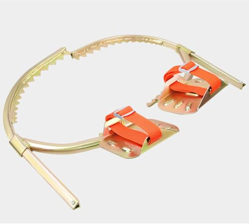 baumklettern Spike steigeisen Set Aus Rutschfesten Outdoor-Baumkletterschuhen, Wiederverwendbarer Kletterstangenhalterung Stahl Und Steigeisen, Ausrüstung Für Obstpflücken/Jagen(Type 300mm (11.8in))