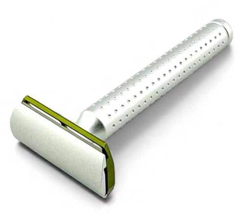 Parker Safety Razor - Der AeroShave Rasierhobel aus Aluminium mit 5 Klingen – 35°-Winkel mit Präzisionsklingenbelichtung – für Männer und Frauen – leichte Aggression