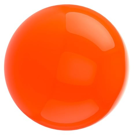 DOITOOL Moderne Gartenkugel aus Edelstahl in Orange Rostbeständig mit Poliertem Spiegelkugel Design Dekorative Kugel für Wohnraum und Gesellige Anlässe