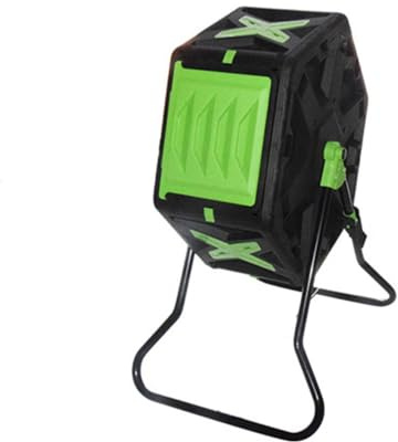 Compostiera Rotante da 70L/140L, Compostatrice con Arresto di Frenatura, Sportello Laterale Scorrevole Bidirezionale di Grande Diametro per Il Riciclaggio Dei Rifiuti(70L)